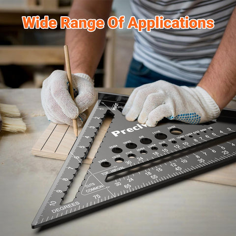 Compact, readable Preciva square markings speed up setup on site