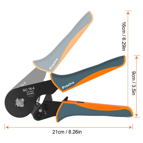 Preciva durable ratcheting mechanism ensures consistent crimps.