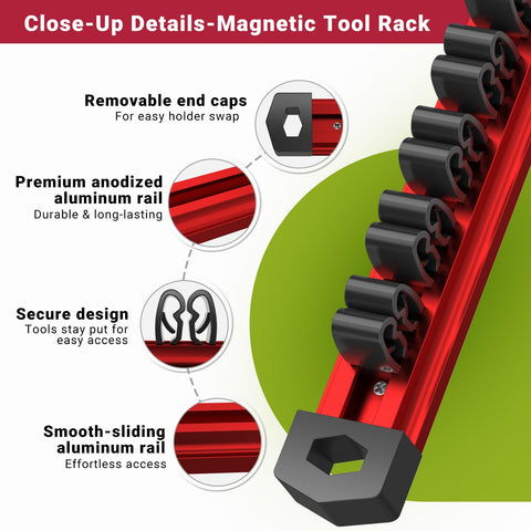 Preciva compact design helps declutter the workshop with vertical storage.