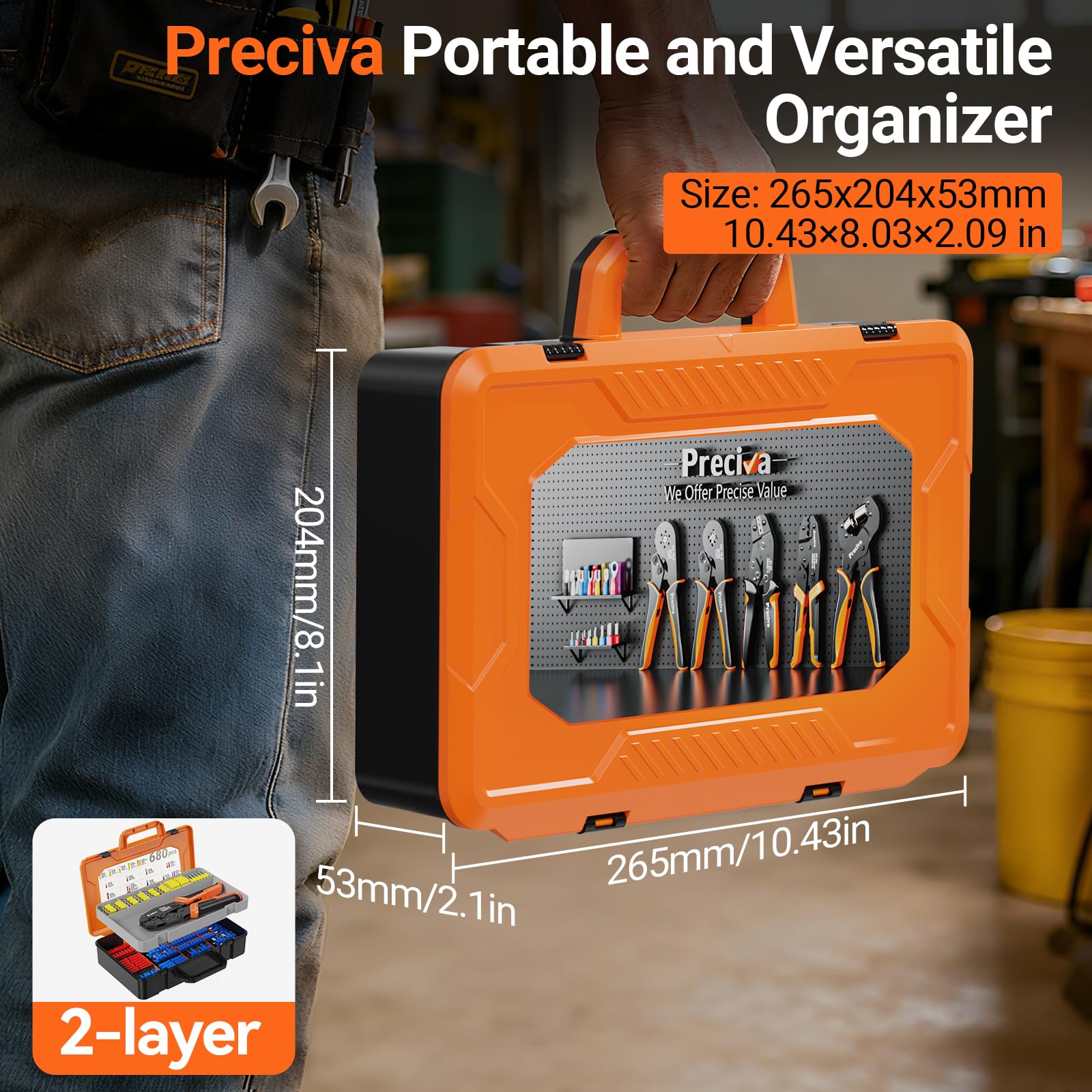 Preciva ratchet crimper with self-adjusting mechanism for consistent crimps