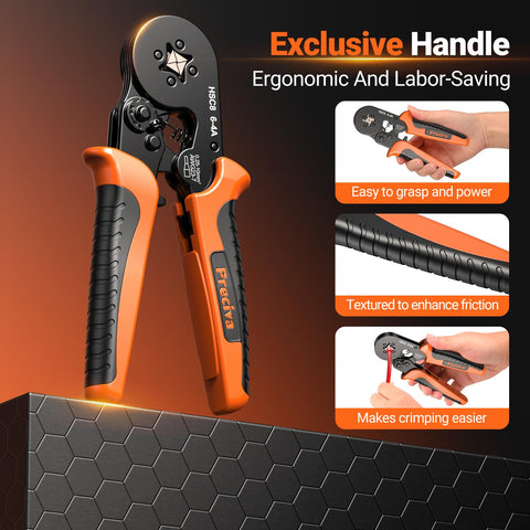 Preciva easy pressure adjustment lets you fine-tune crimp force.