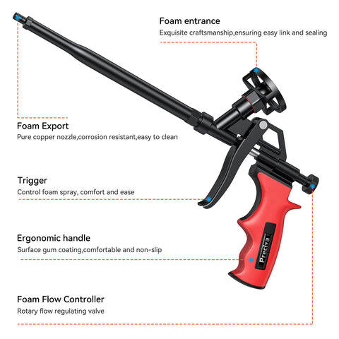 Preciva ergonomic ABS grip offering comfortable long use.