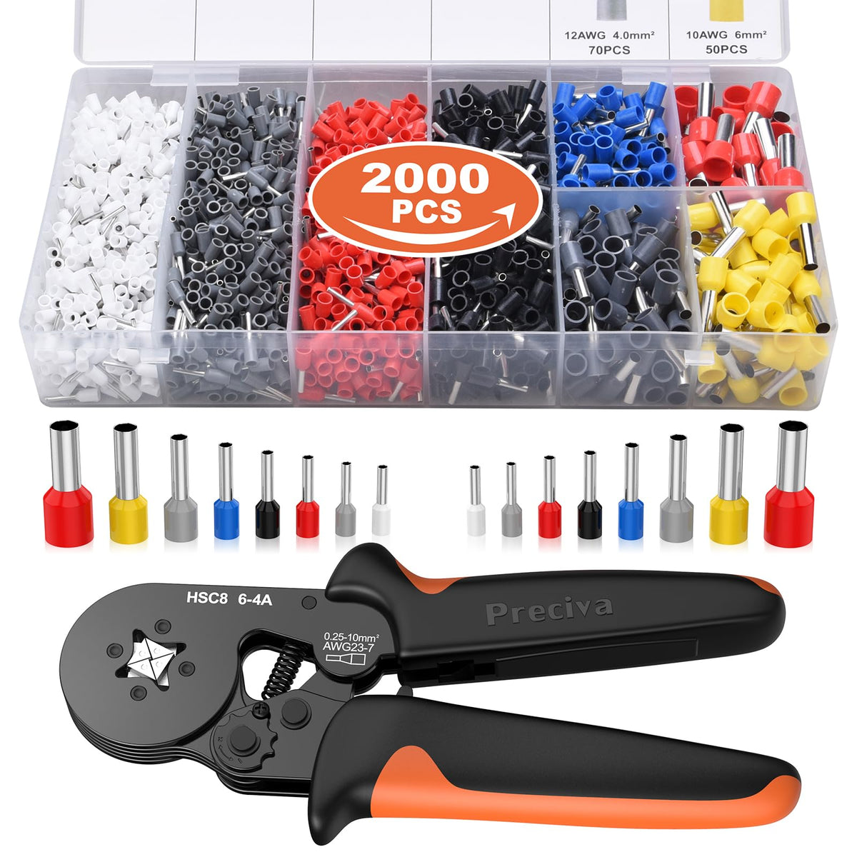 Preciva ferrule crimping tool delivers reliable crimps with a rugged, durable build.