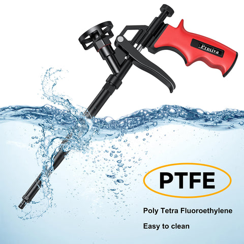 Preciva foam gun with spring-trigger control for accurate foam application