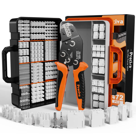 Preciva Mini-Fit Jr Kit crimping tool assembly for secure terminations.