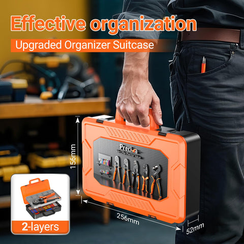 Preciva professional crimping tool provides precise crimps for ferrules.