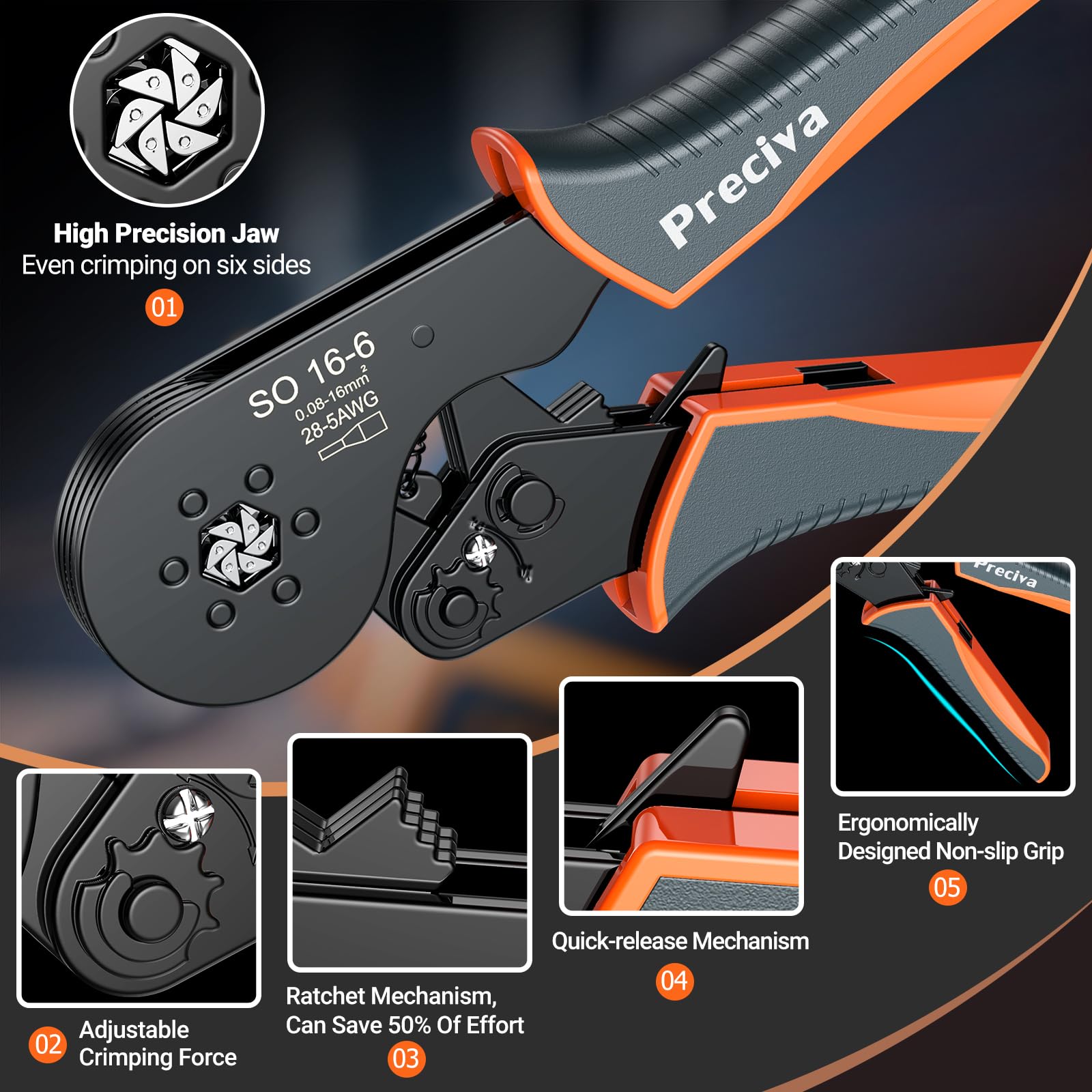 Preciva safety collar aids safe wire termination handling