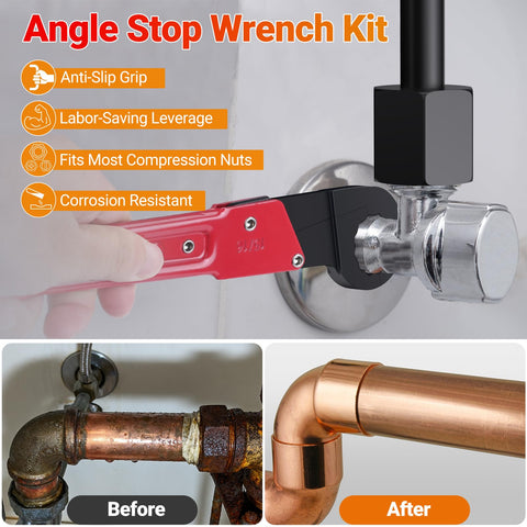 Preciva sandpaper cleans rust and debris from pipes, easily cut to size.