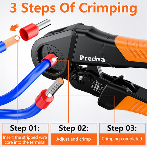 Preciva secure locking mechanism provides consistent crimps every time