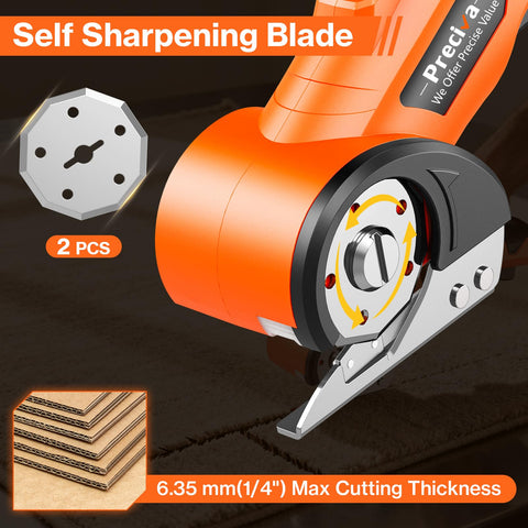 Preciva SK5 alloy blade delivers sharp, durable cuts across materials.