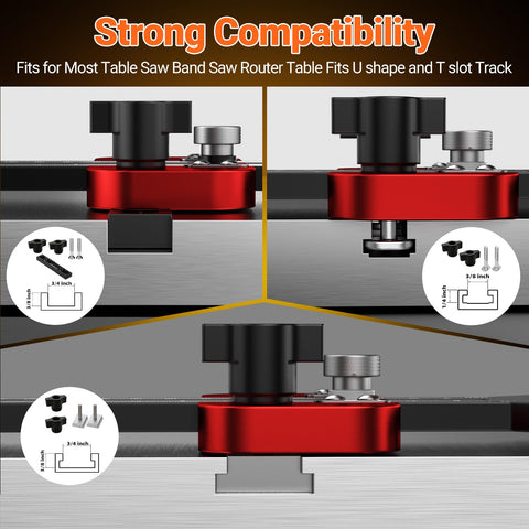 Preciva Thin Rip Jig's 3-pulley design stabilizes the workpiece for safe ripping.