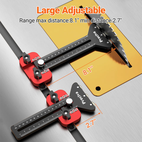 Preciva Thin Rip Jig aluminum body delivers durable, precise performance.