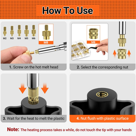 Preciva 350-piece threaded inserts kit for quick upgrades.