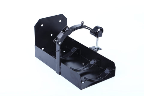 Preece Precision bracket securely fits a 5lb CO2 cylinder for quick access.
