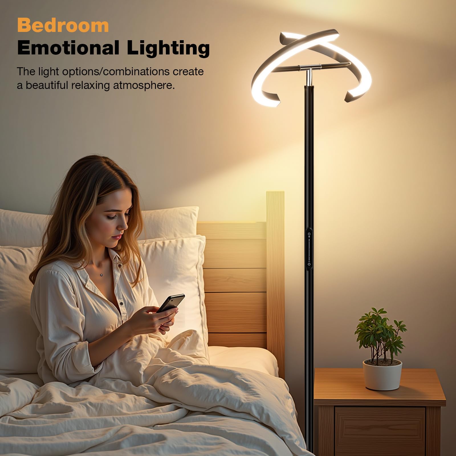PreeOtti lamp includes a magnet-attached remote for convenient tweaks.