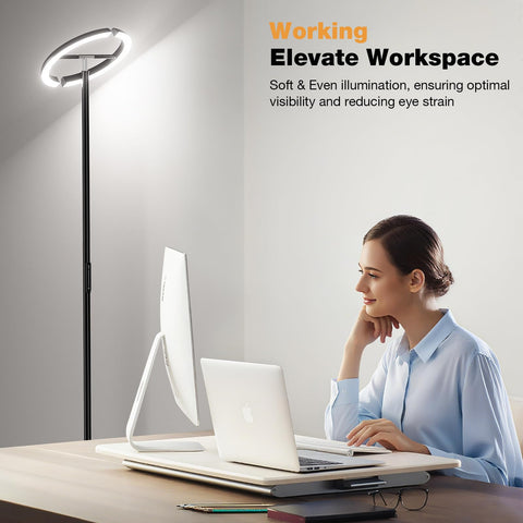 PreeOtti lamp features a stable 10-inch base for secure corner placement.