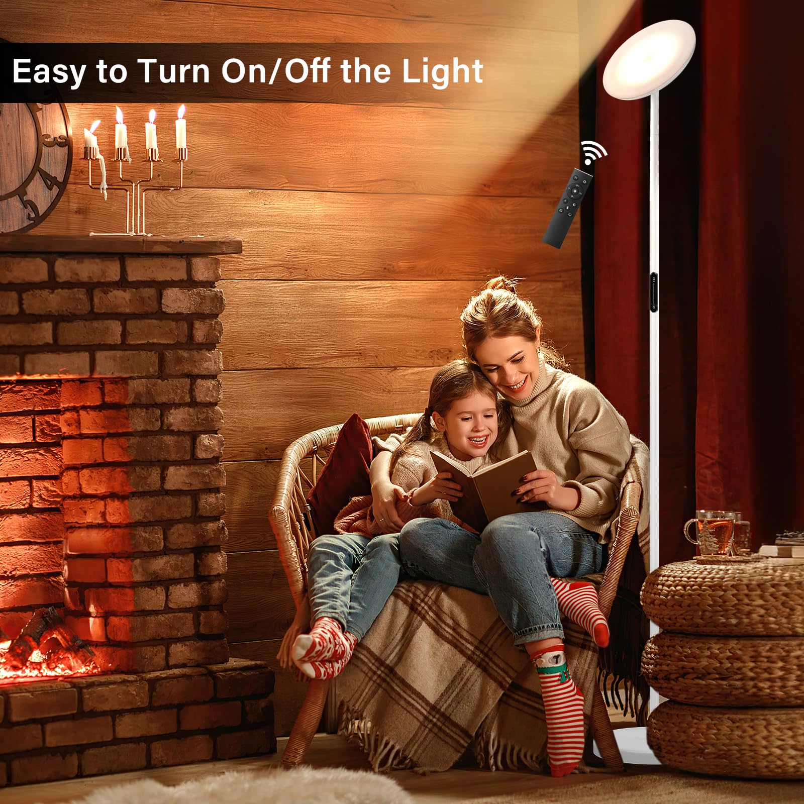 PreeOtti easy-assembly floor lamp setup in minutes without tools.
