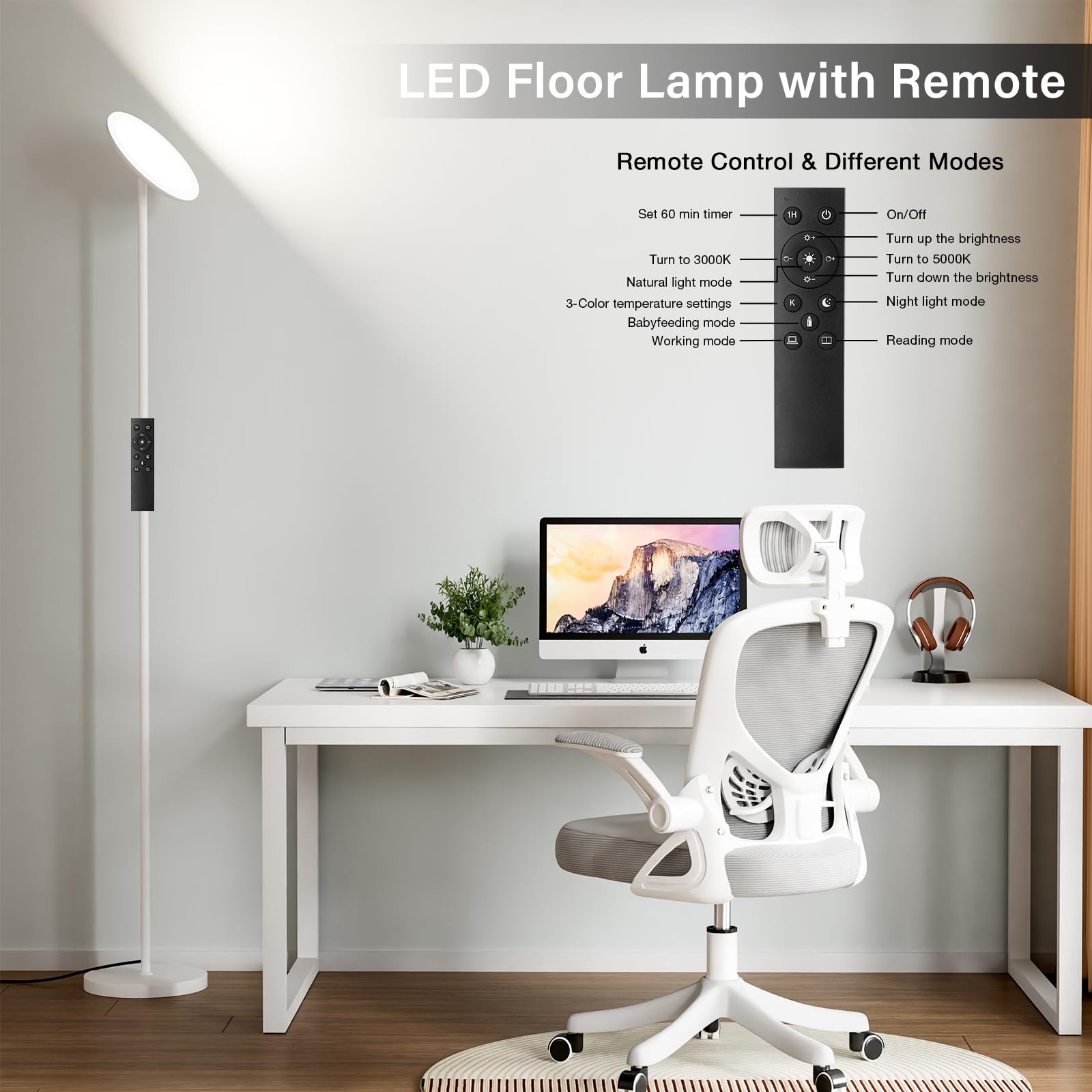 PreeOtti versatile color temperature options for reading or relaxing.