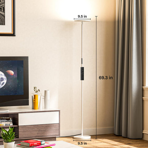 PreeOtti floor lamp with touch control delivering seamless brightness adjustments.