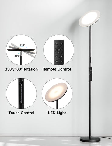 PreeOtti 40W/2400LM lighting delivers bright energy efficient illumination for reading or projects