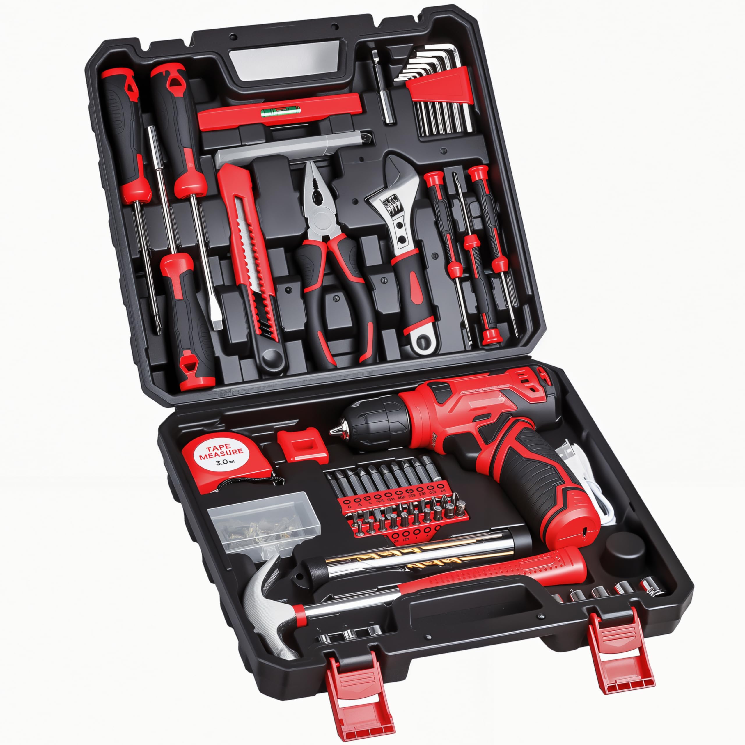 Prekull 8V cordless drill held in hand for easy home use and control