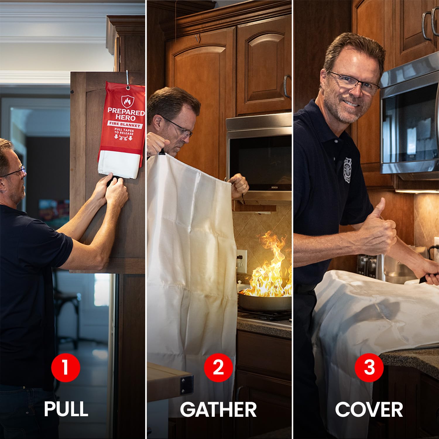 Prepared Hero compact kit fits in a vehicle for on-the-go safety readiness.