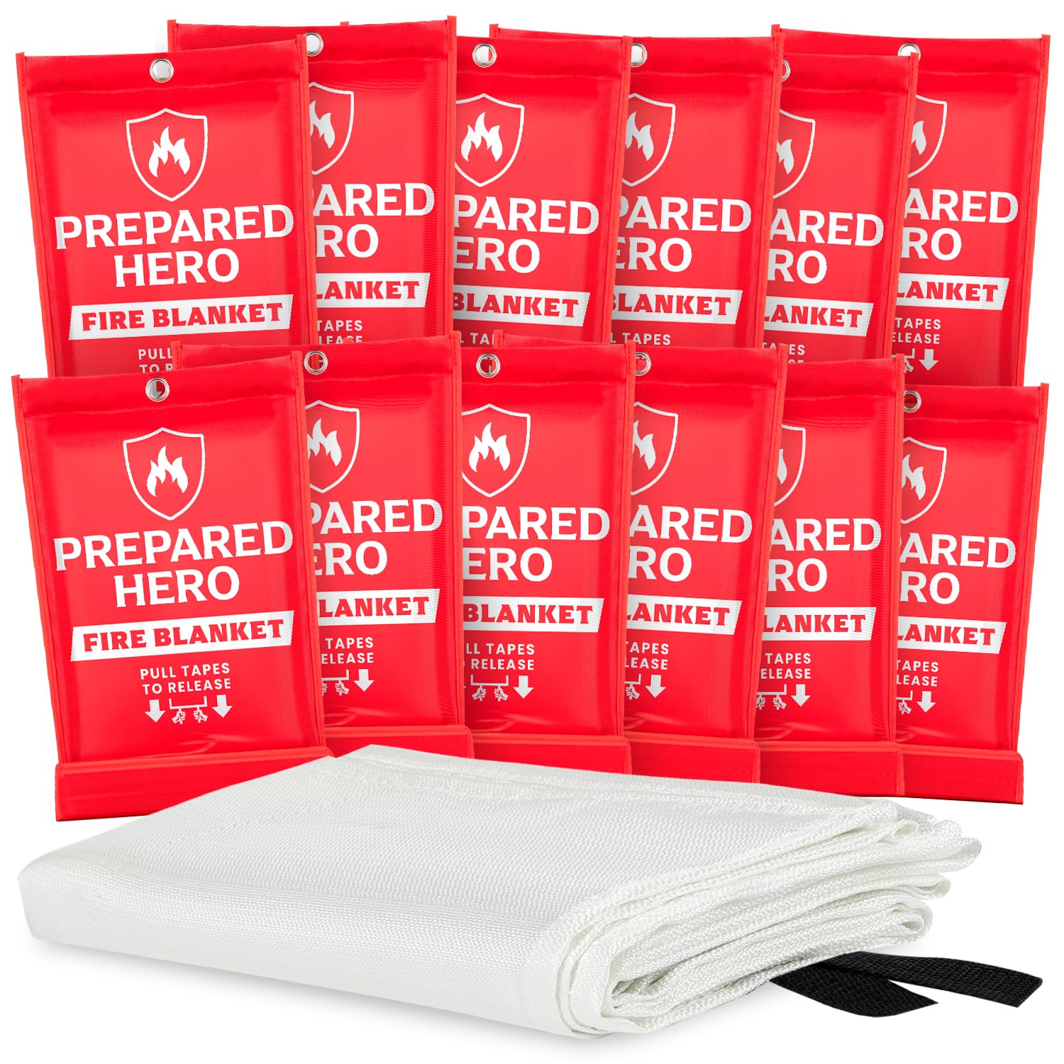 Prepared Hero fire blanket in kitchen ready for quick, mess-free fire suppression.