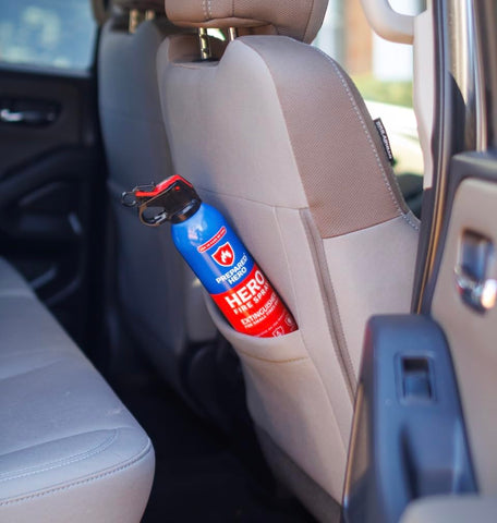 Prepared Hero Fire Spray biodegradable and non-toxic formula for safe handling.