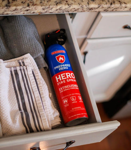 Prepared Hero Fire Spray easy deployment in stressful situations.