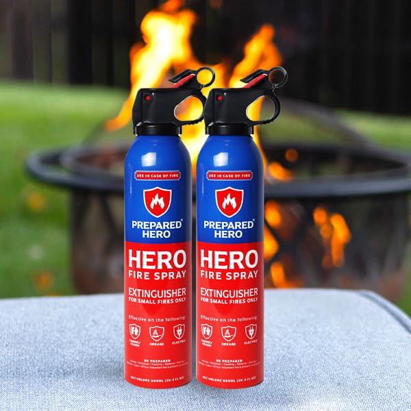 Prepared Hero Fire Spray suitable for home kitchen use and quick response.