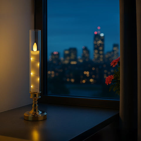 Prerish LED candles delivering festive Christmas ambiance