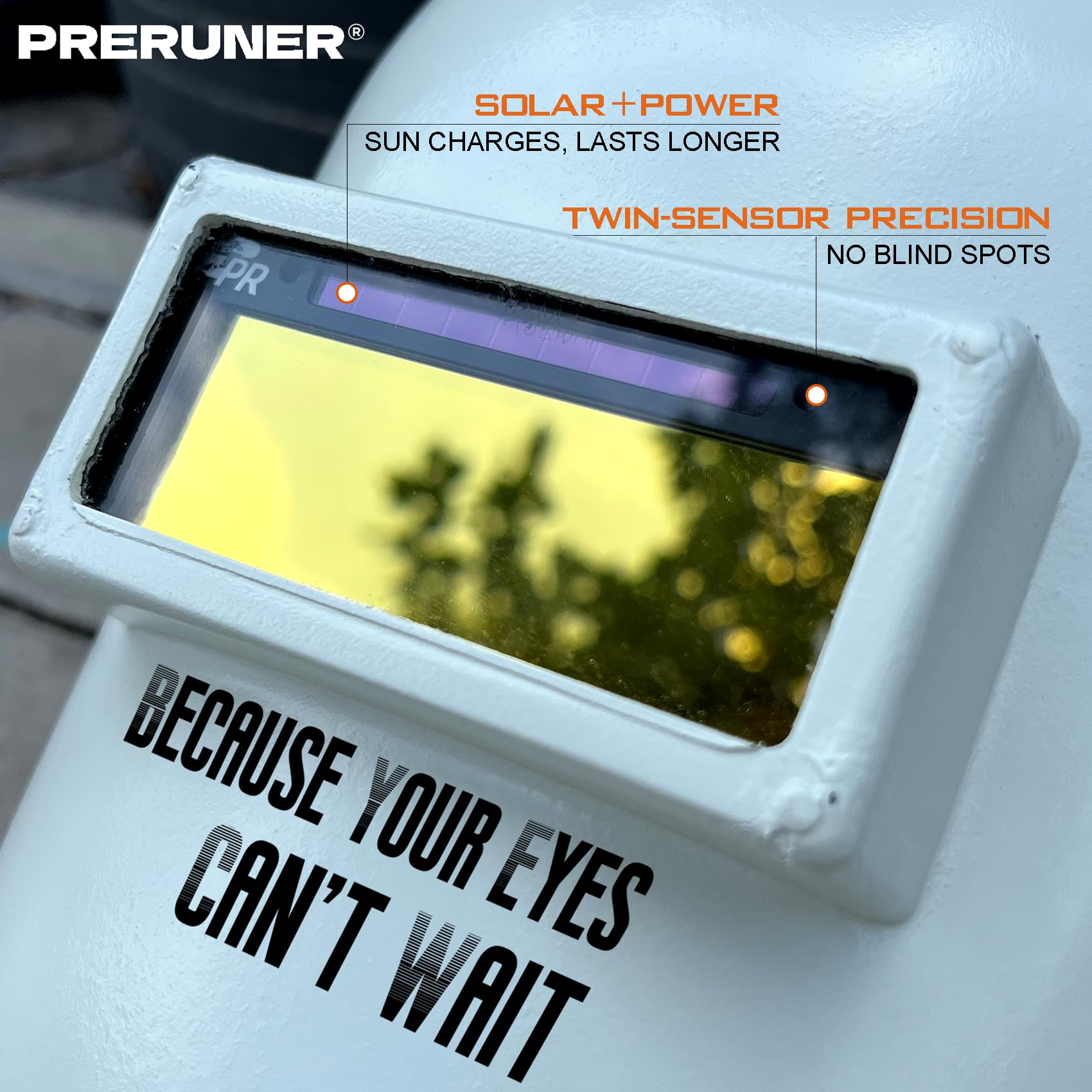Preruner Core Series Gold Shade 10 lens arc-protection during welding