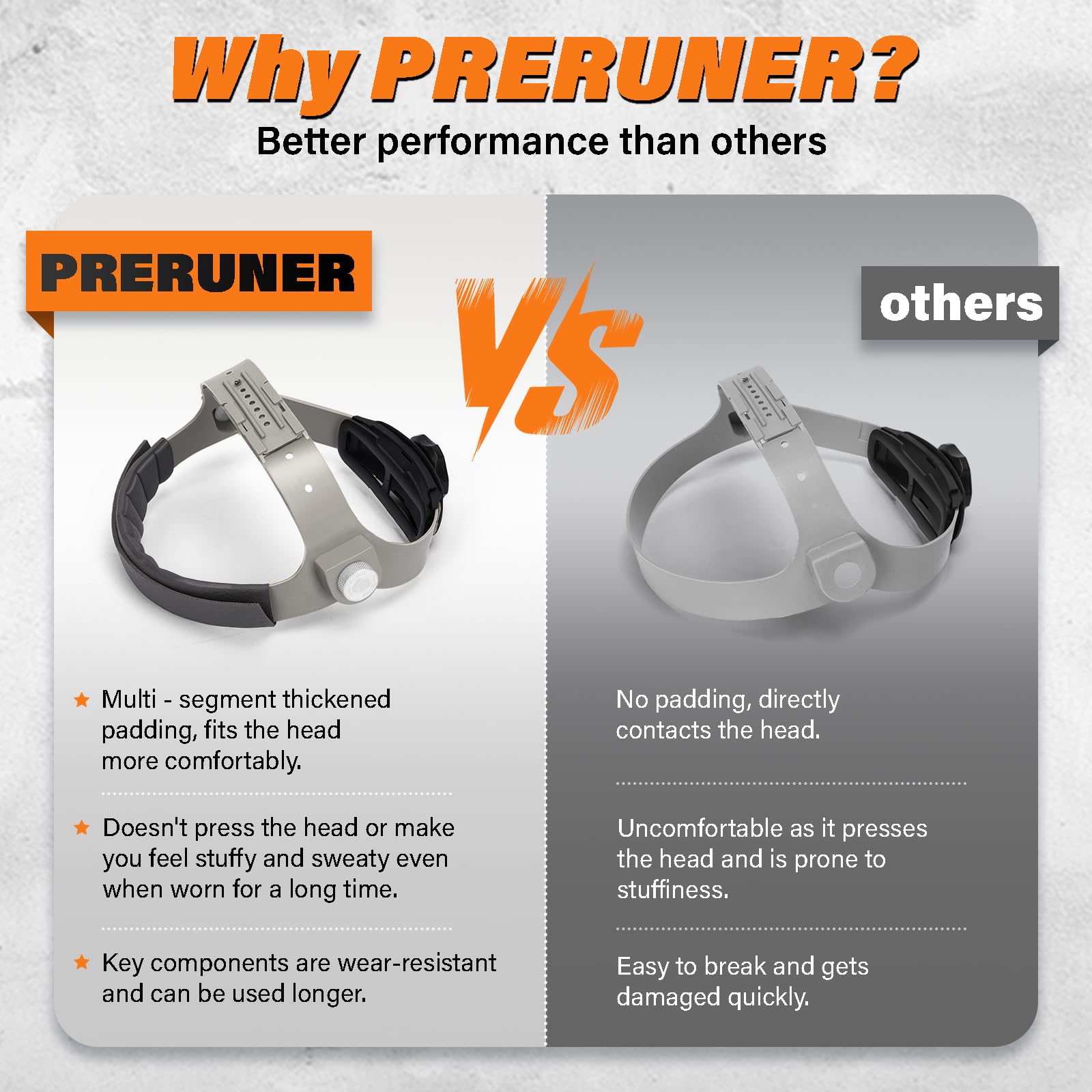 Preruner fibre metal and sugar scoop hood compatibility ensures versatile use.