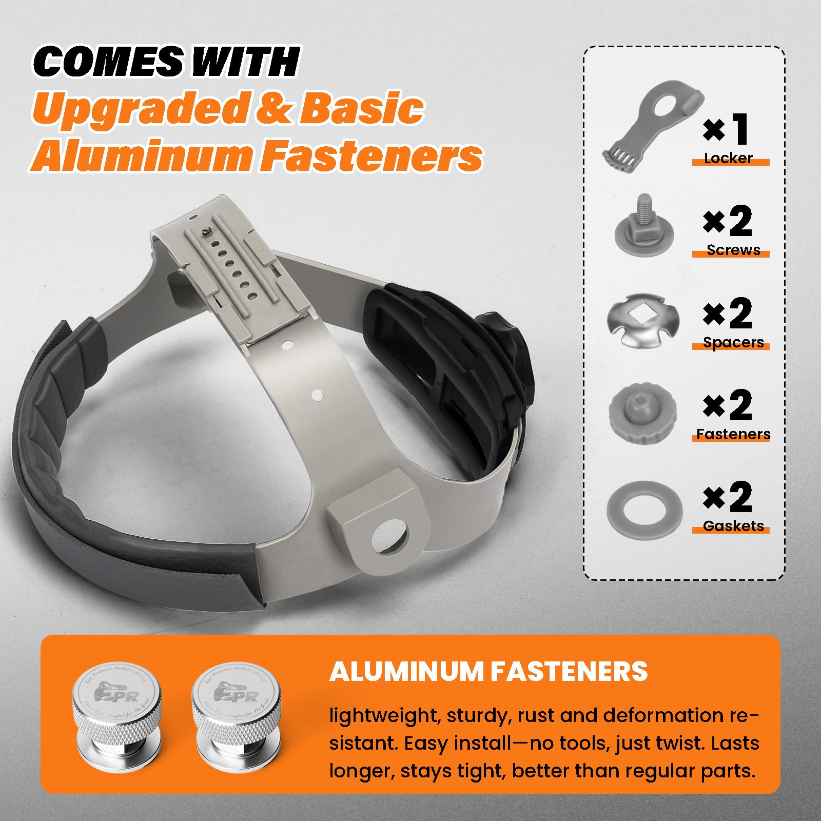 Preruner cushioned pad distributes pressure and reduces forehead strain for all-day wear.