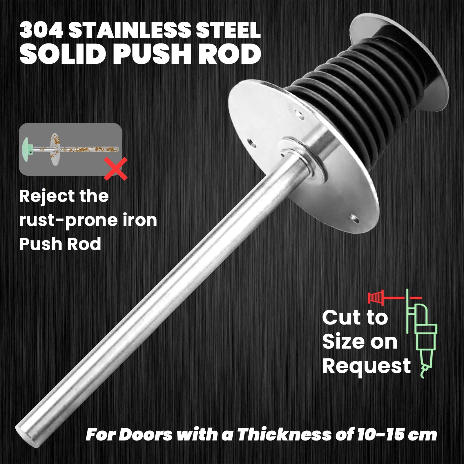 Preruner offset release handle with flush mounting and adjustable length.