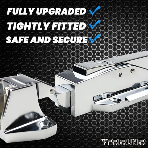 Preruner walk-in cooler latch kit for a complete secure installation.