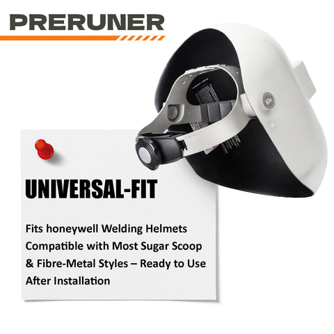Preruner adjustable ratcheting dial on headgear for precise, comfortable fit during long sessions.