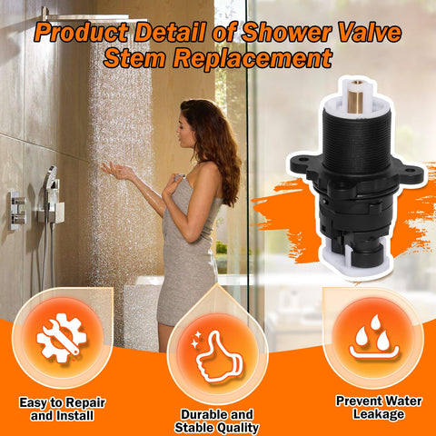 Presan 9745299 tub and shower valve fit suitable for shallow and deep casting