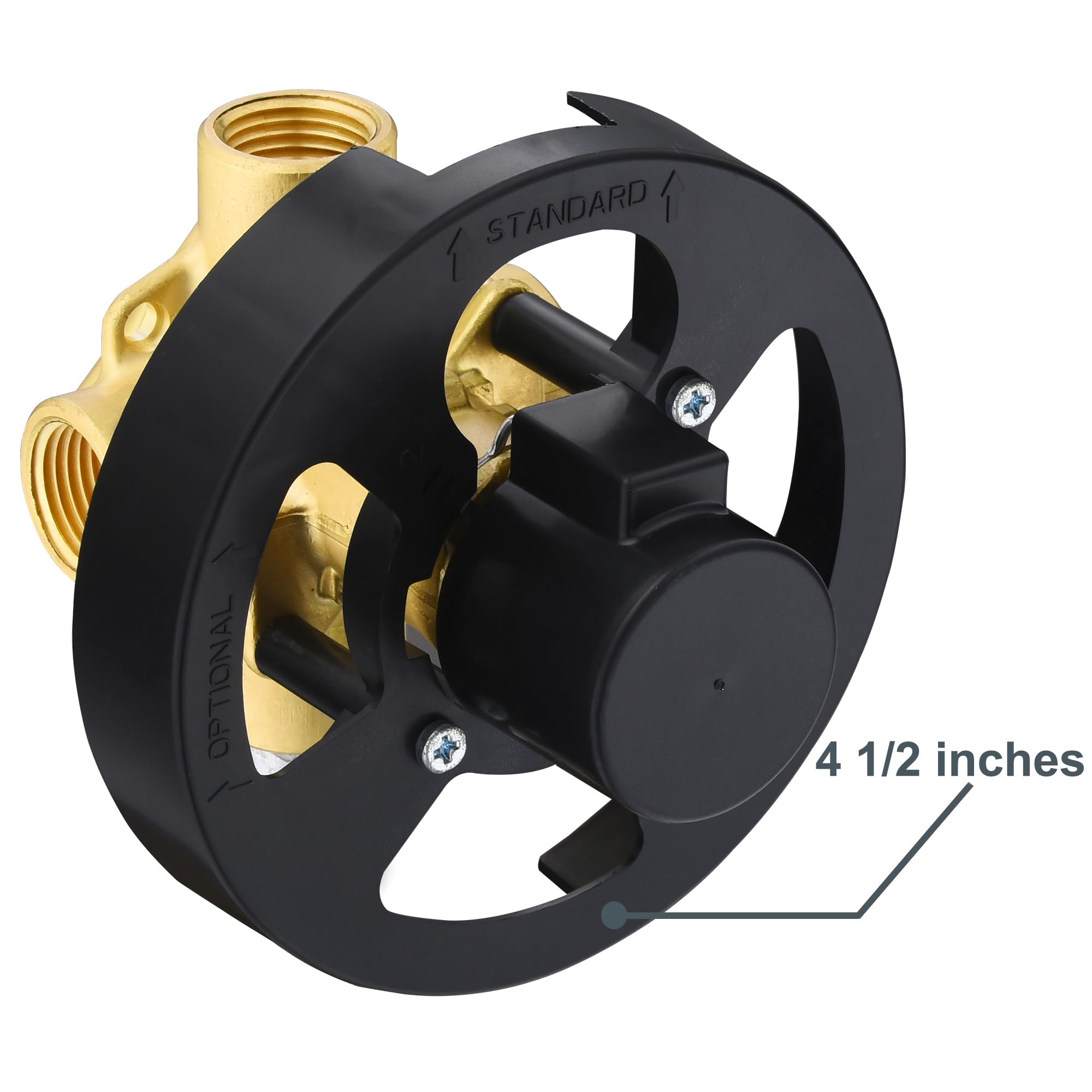 Temperature control feature maintains comfortable shower temps and reduces hot-cold shocks.