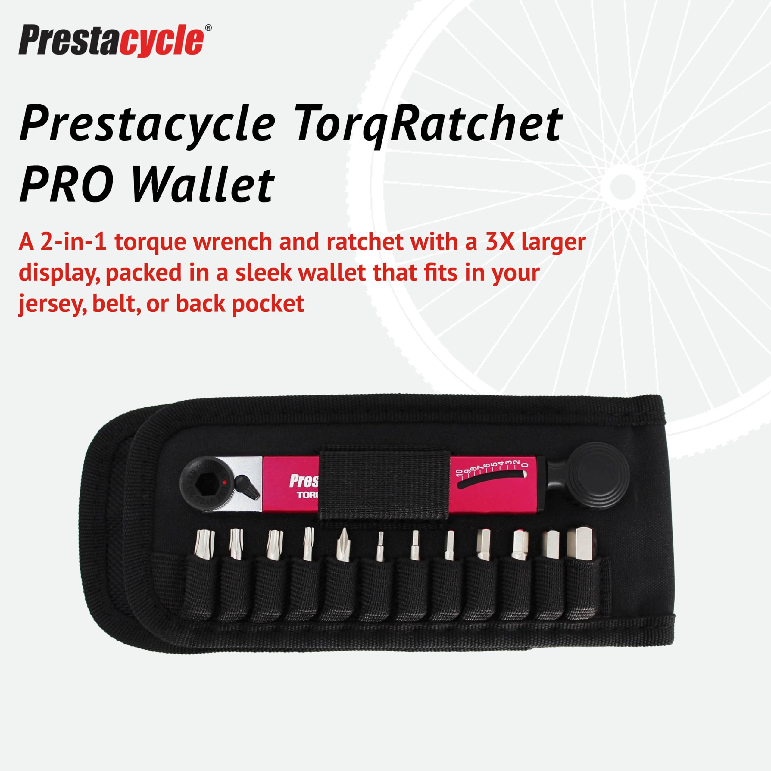 Red-handle ratchet demonstrates high-torque capability for quick field adjustments.