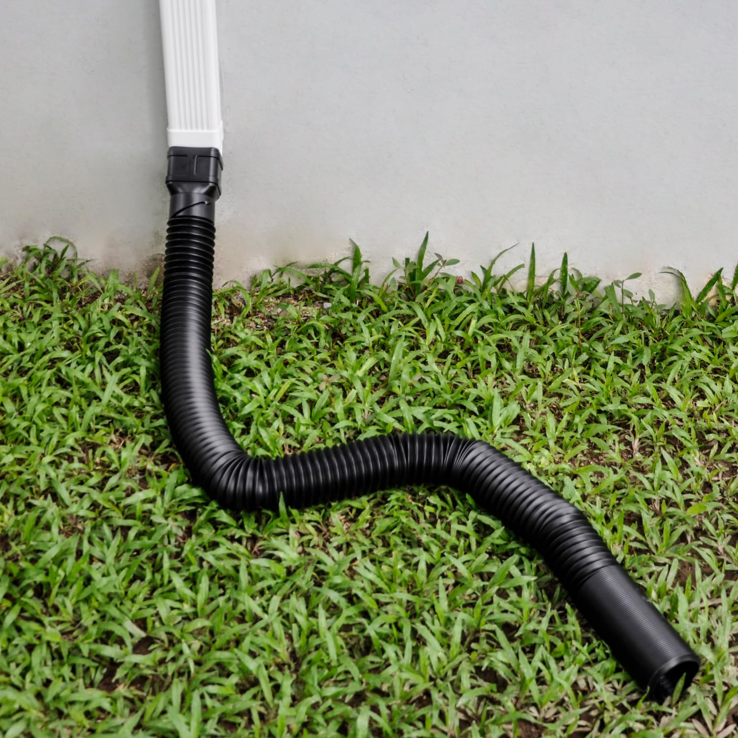 Prestantious 3x4 downspout adapter fits larger downspouts for drainage control.