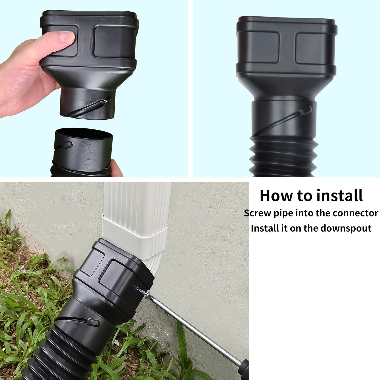 Prestantious flexible 7ft pipe bends to fit yard layouts, easy installation.