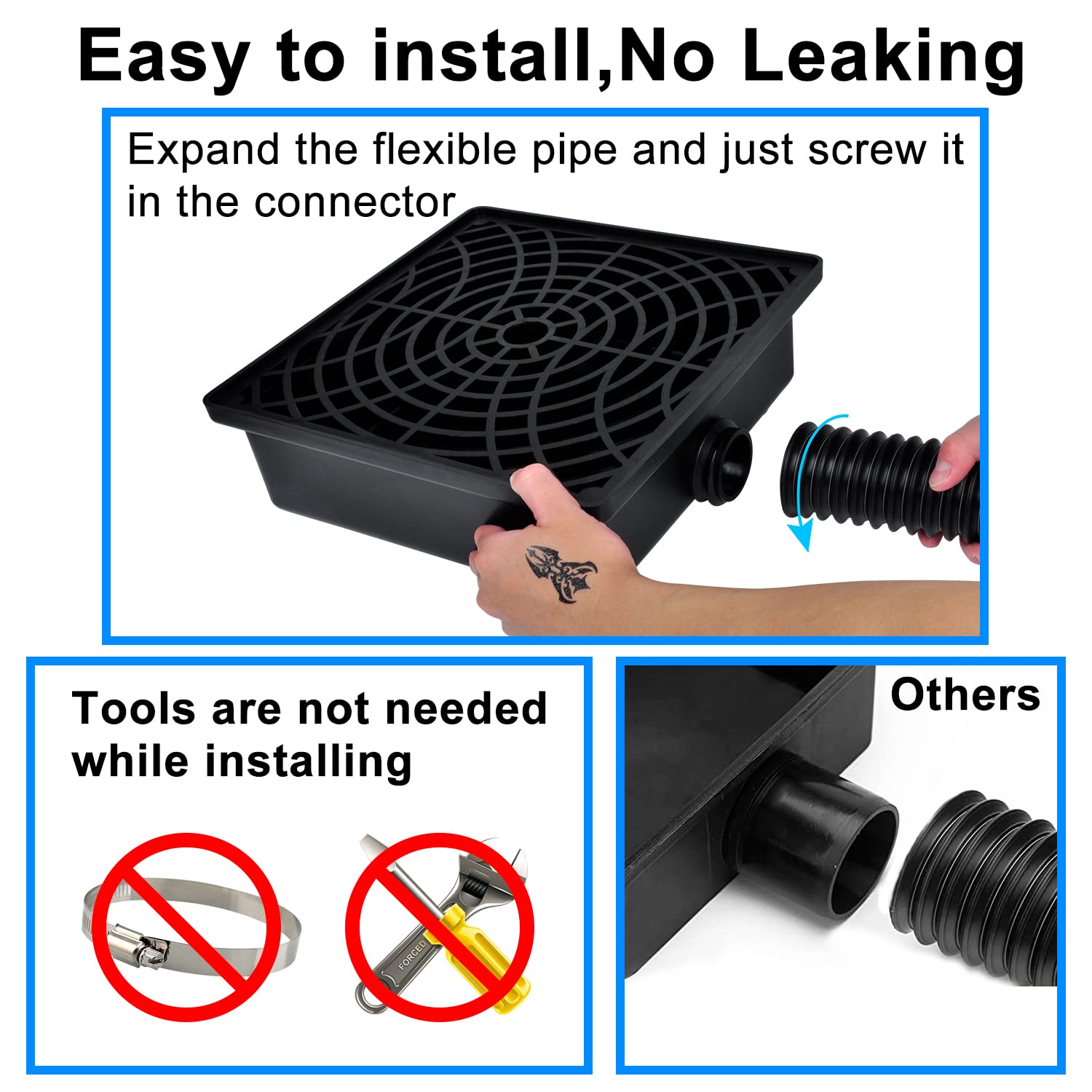 Prestantious underground drainage kit offers durable, concealed water management