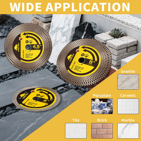 PRETEC 2-pack diamond blades for DIY and professional tile projects