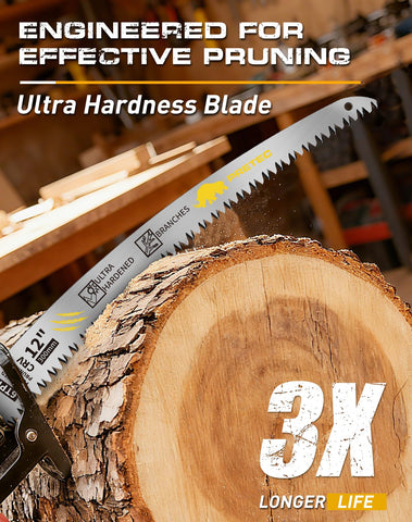 PRETEC five-pack of reciprocating blades supports versatile pruning tasks