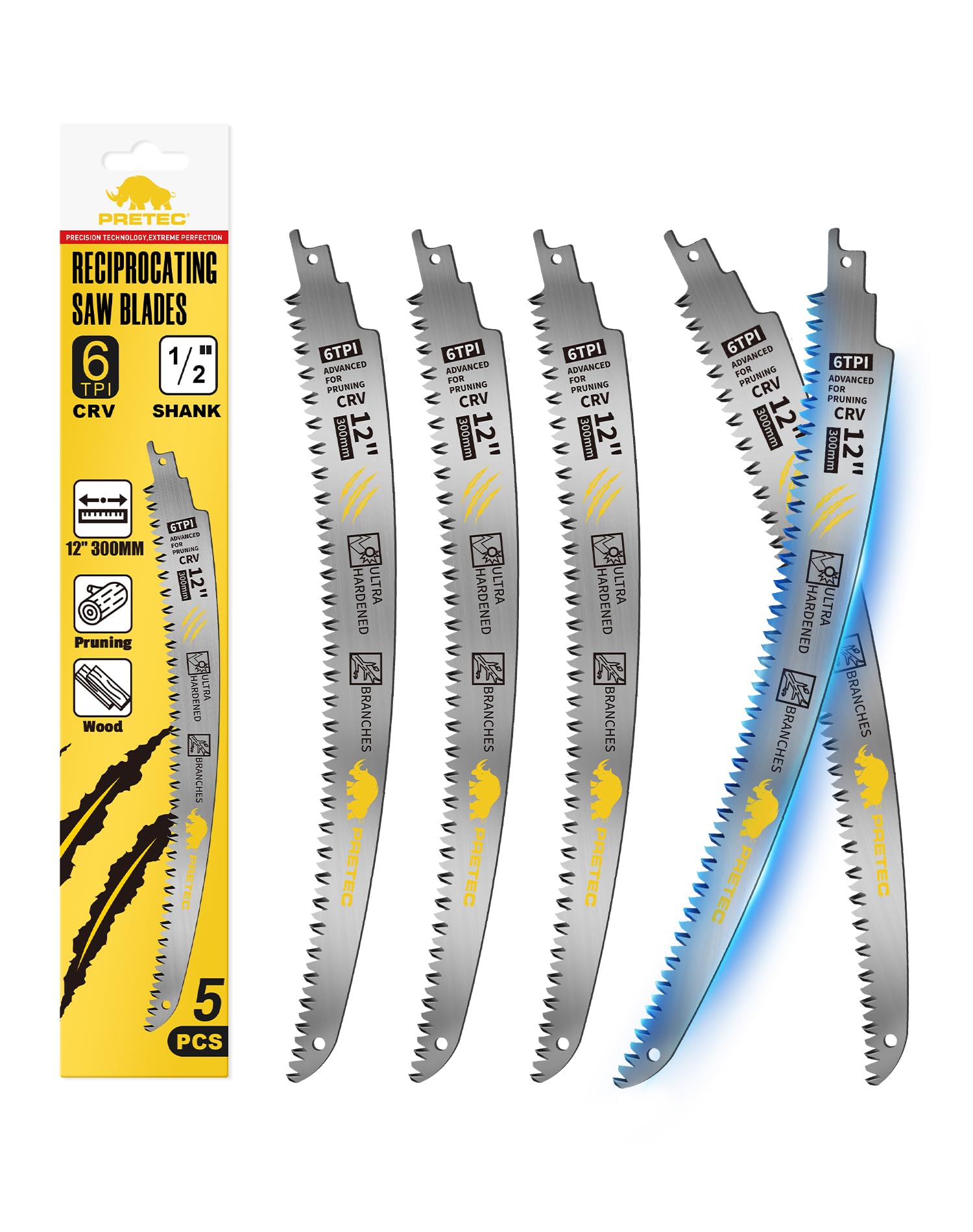 PRETEC Japanese Teeth arc edge blade ready for smooth pruning cuts
