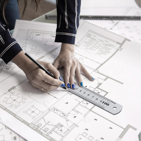 Prettyia durable metal ruler built to withstand daily workshop use.
