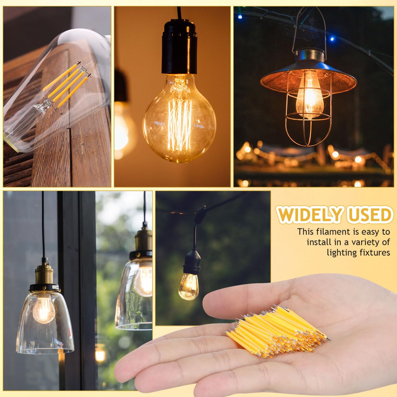 PRETYZOOM garden-lamp filament repair for outdoor lamps and resilience.