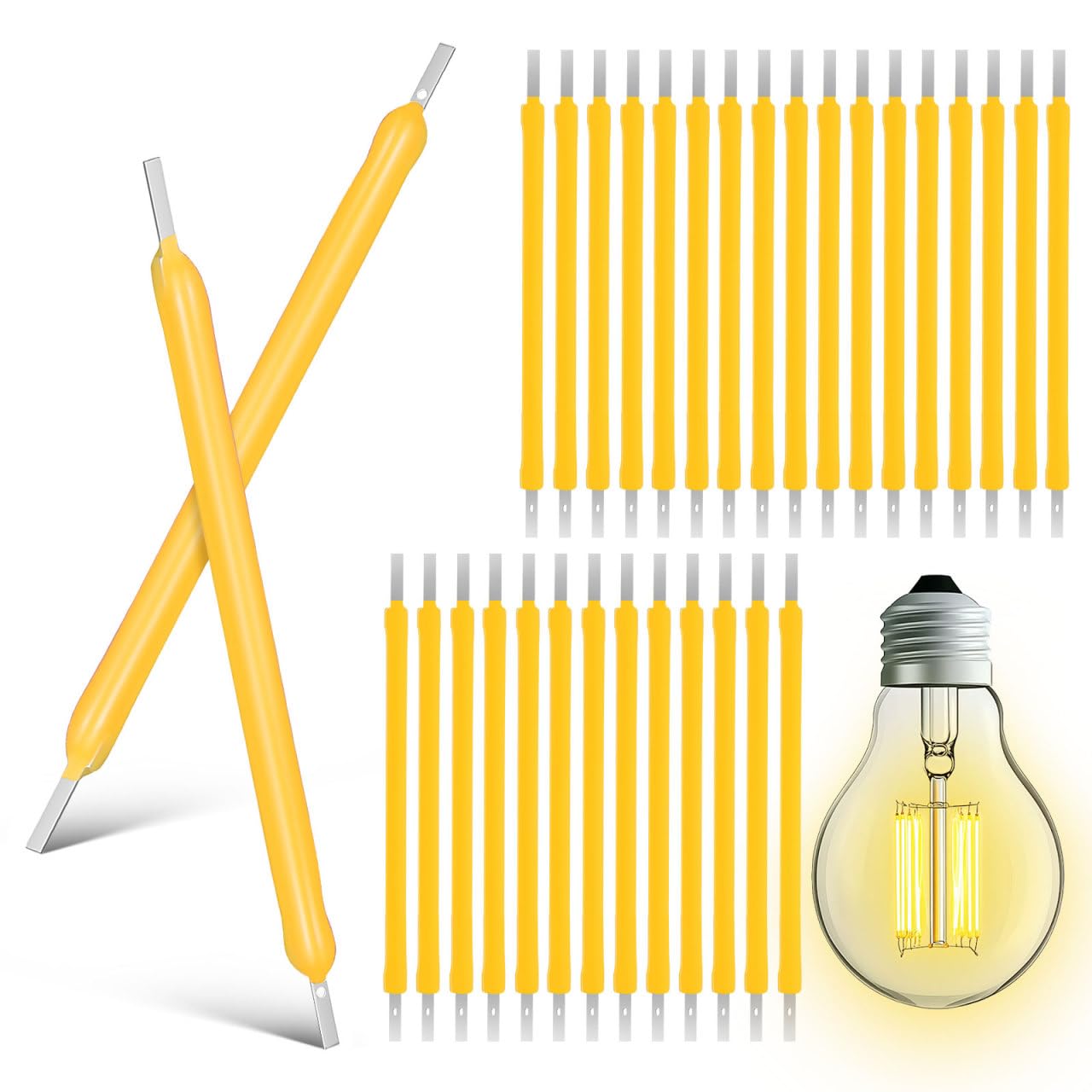 PRETYZOOM replacement filament for 40mm LED bulb parts enables easy lamp repair.