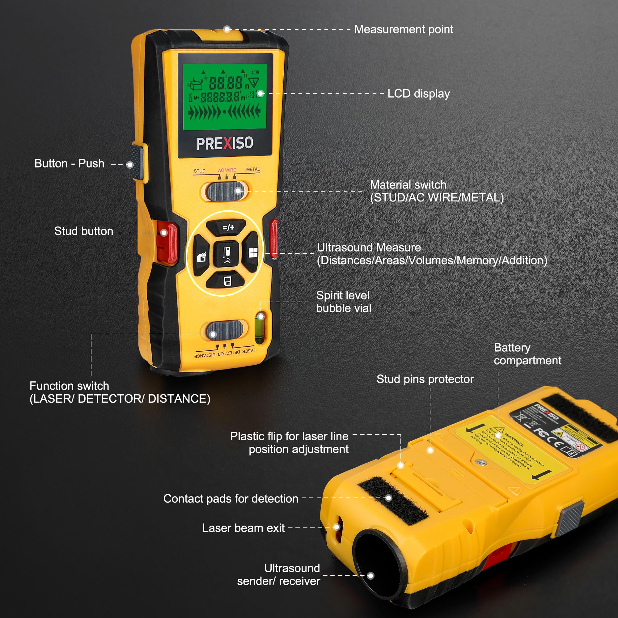 Prexiso auto-calibration ensures reliable readings before every use.